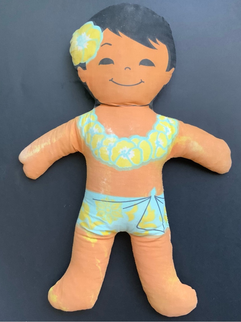 Plush Boy Doll - Orange & Yellow Kids Toy